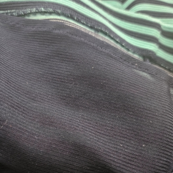 Lilly Pulitzer Briella Dress XS Teal/Navy Stripes Fit & Flare Coastal Preppy - Picture 9 of 14